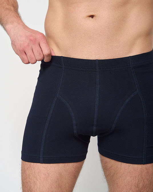 Трусы-шорты мужские однотонные - Tom John 2101-3K M, Синий Киев - изображение 5