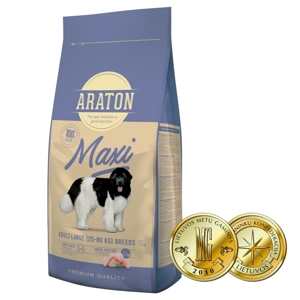 ARATON Maxi Adult Сухий корм для дорослих собак великих порід 15 кг Київ - фото 1
