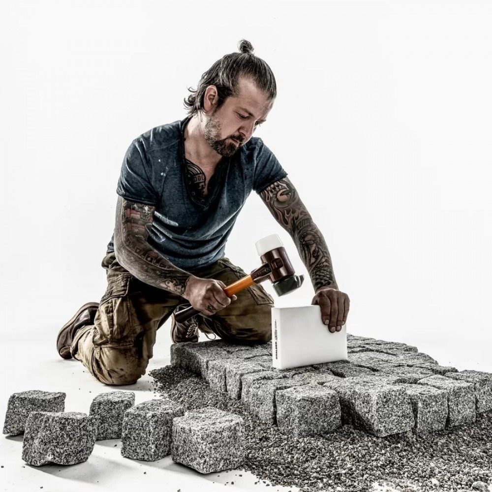 Молоток HALDER Simplex 3027 насадки из черной резины, белого суперпластика+уровень Stabila 200мм Одесса - изображение 2