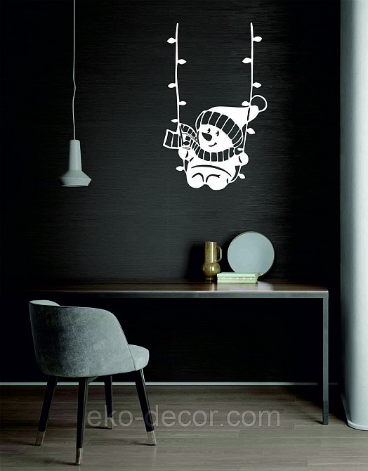 Декоративне настінне Панно «Сніговик», Декор на стену Київ - фото 4