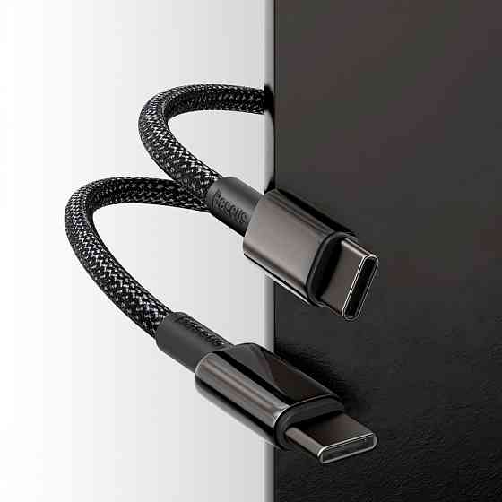 Кабель Baseus Tungsten Gold Type-C to Type-C 100W 2м чорний Львів