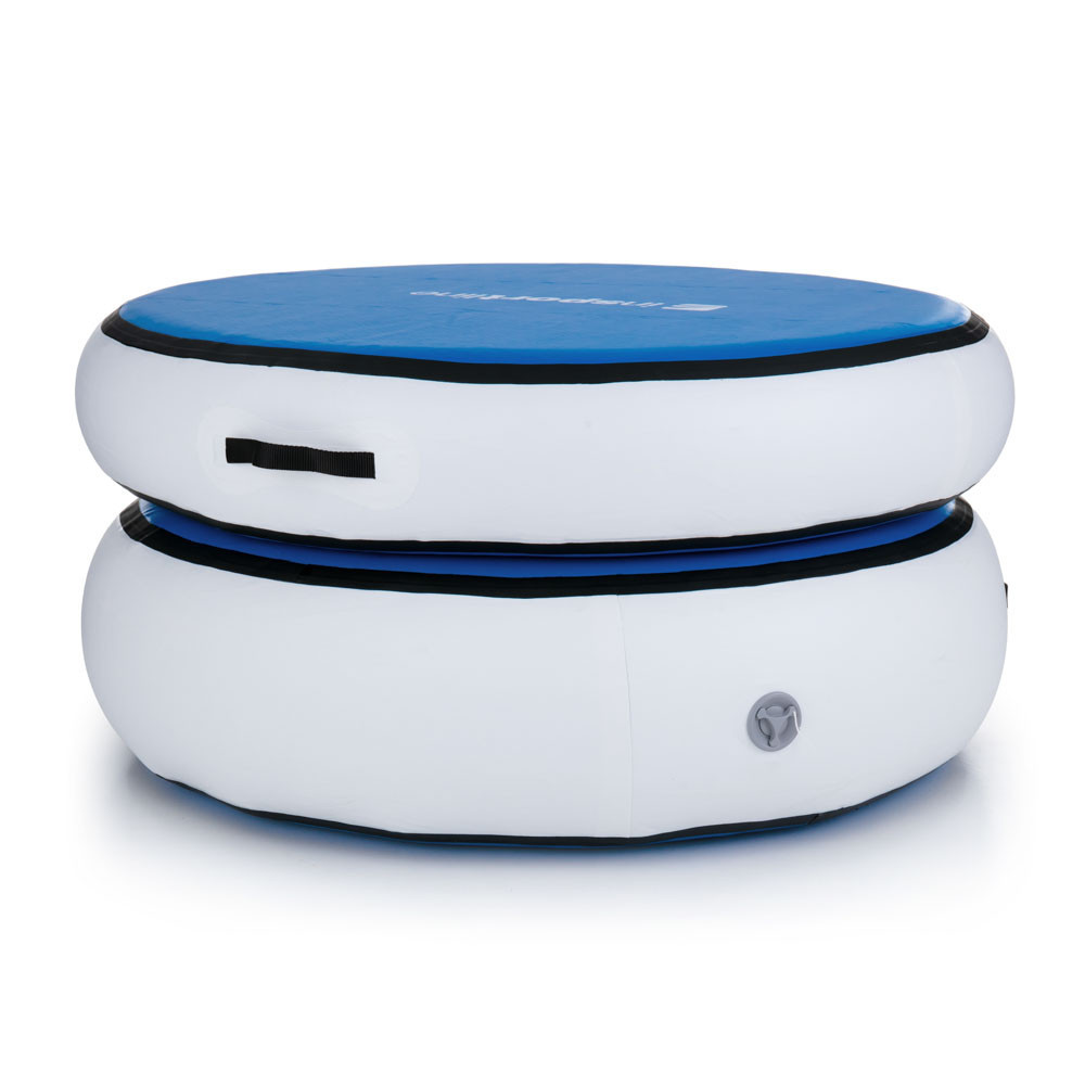 Килимок надувний inSPORTline Airspot 100x20 см, біло-синій Київ - фото 5