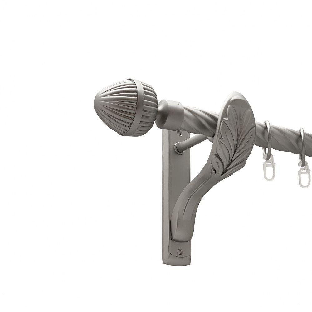 Карниз Orvit Одеон металевий однорядний ретро скручена труба кільце металеве Сатин 25 мм 160 см (00-00011415) Львів - фото 1