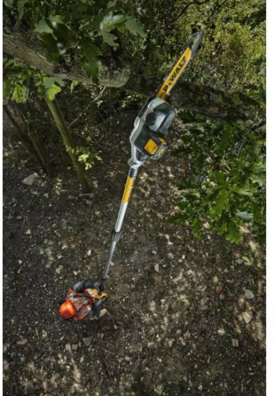 Професійний висоторіз акумуляторний безщітковий зі штангою DeWALT DCMPS567N : без АКБ, шина 20см, штанга Київ