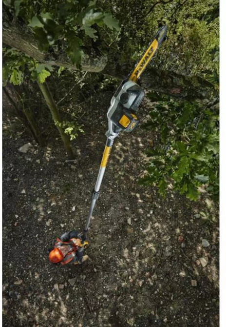 Професійний висоторіз акумуляторний безщітковий зі штангою DeWALT DCMPS567N : без АКБ, шина 20см, штанга Київ - фото 6