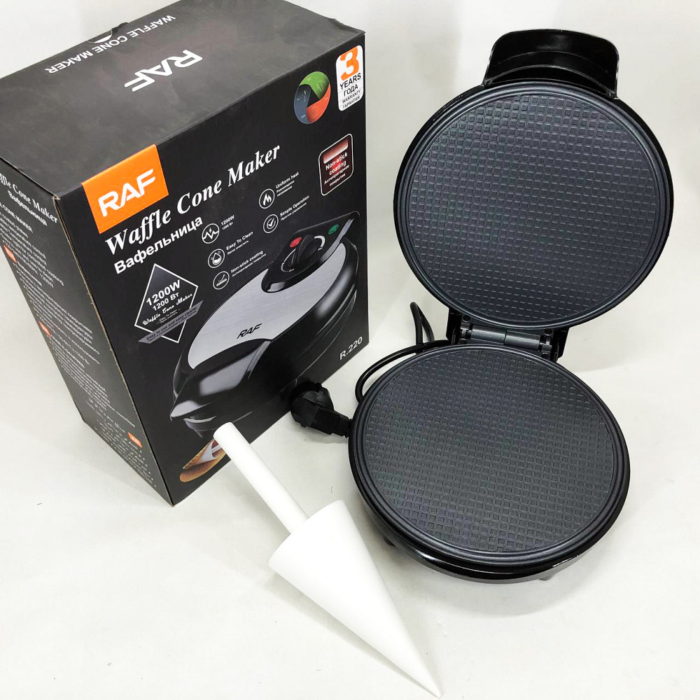 Багатофункціональна вафельниця RAF R.220 1200 Вт, Компактна електрична вафельниця YC-47 Львів - фото 15