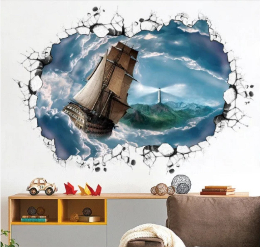 Наклейка интерьерная 3 D Корабль Киев - изображение 5