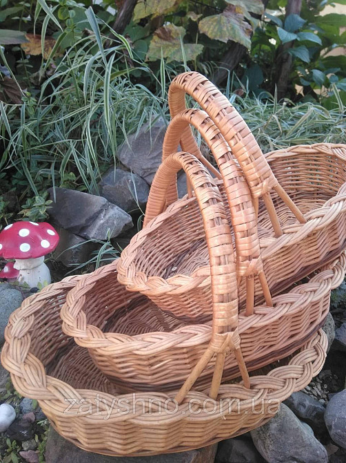 Комплект плетеных корзин Киев - изображение 1