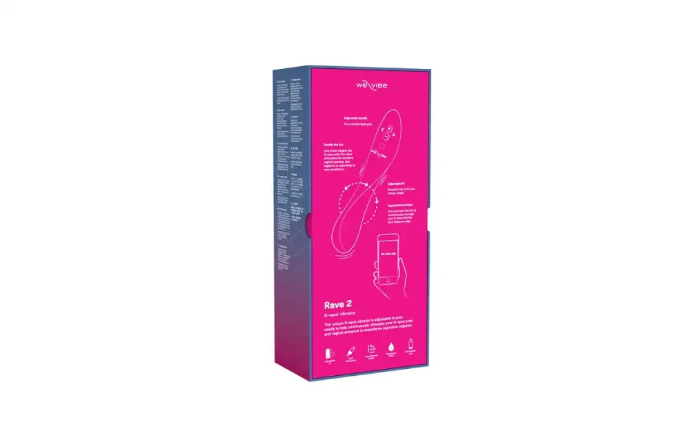 Смарт-вібратор We-Vibe Rave 2 Twisted Pleasure Pink, для точки G та входу в піхву, 2 мотори Львів - фото 9