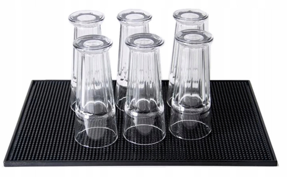 Коврик антискользящий 45х30 см для сушки посуды Ruhhy (8637) Black Нововолынск - изображение 7