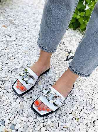 Sothby 's Шльопанці жіночі Sothby 's M-501 білі (літо, шкіра натуральна) (4612) Коломыя