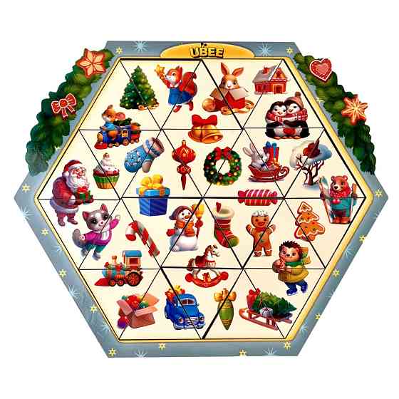 Розвиваючий пазл-вкладиш "Новорічна головоломка" (ПСД234) PSD234, 24 елементи Вінниця