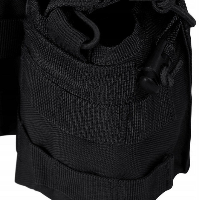Тактический двойной Подсумок под магазины АК/М4/М16 с системой Molle Mil-Tec от Sturm (13497002) Black Нововолынск - изображение 9