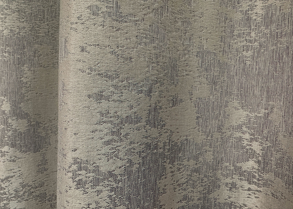 Комплект штор на люверсах VR-Textil Жакард Sultan XO № 1144ш кавово-сірий 150х250 см 2 шт (37-0158) Київ - фото 8