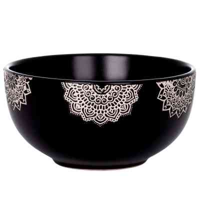 Салатник Limited Edition Kora 540 мл Чорний (JH1343-1) Вінниця