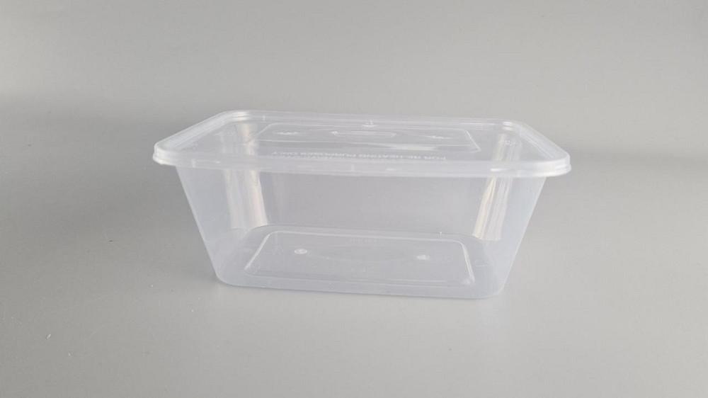 Контейнер прозорий 1000 мл із кришкою прямокутний (50 шт.) Харків - фото 1