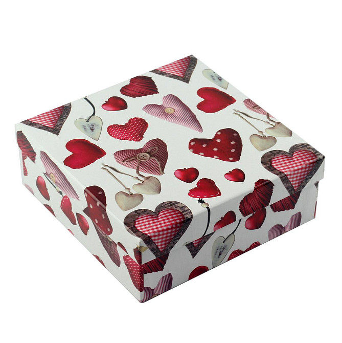 Коробка подарункова ООТВ Heart 22 х 22 х 8 см Ровно - изображение 1