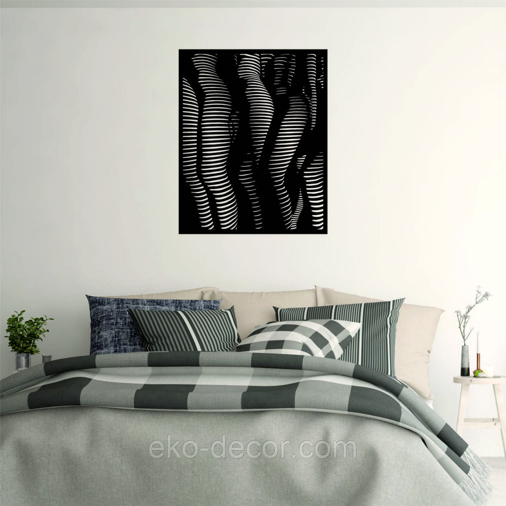 Декоративное настенное Панно «Женское тело», Декор на стену 70*56 см, Черный Киев - изображение 4