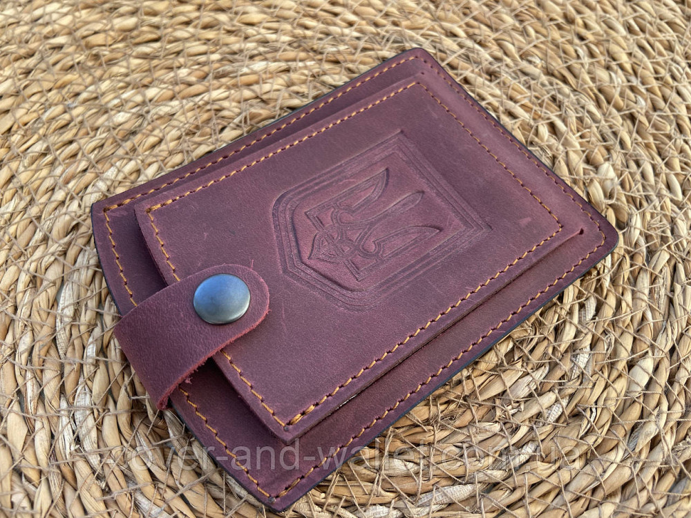 Обкладинка для пенсійного та авто документів з гербом України Puos Київ - фото 1