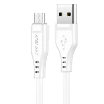 Дата кабель USB 2.0 AM to Micro 5P 1.2m 2.4A TPE C3-09 white Acefast (6974316280897) Вінниця