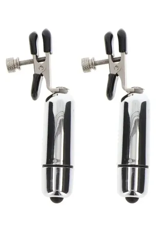 Затискачі на соски Adjustable Vibrating Clamps Sex Aura Київ