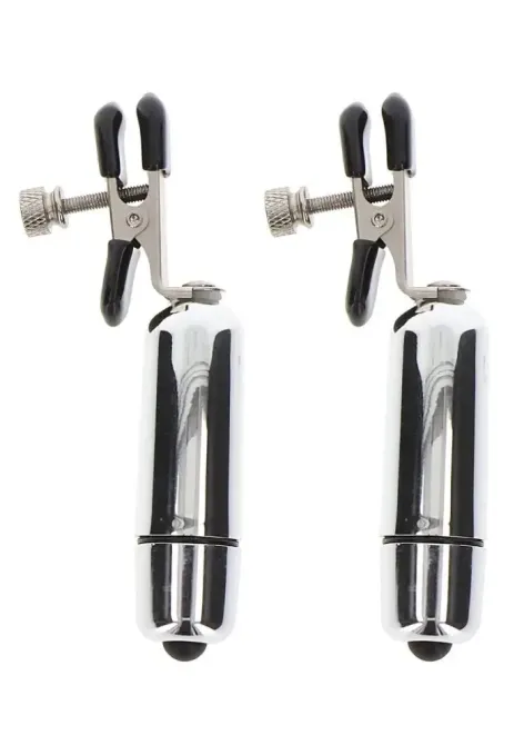 Зажимы на соски Adjustable Vibrating Clamps Sex Aura Киев - изображение 3