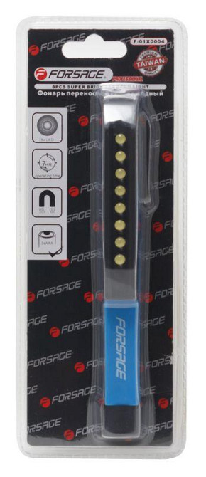 Ліхтарик світлодіодний в комплекті з батарейками (8LED, 3xAAA) Forsage F-01X0004 Одесса - изображение 2