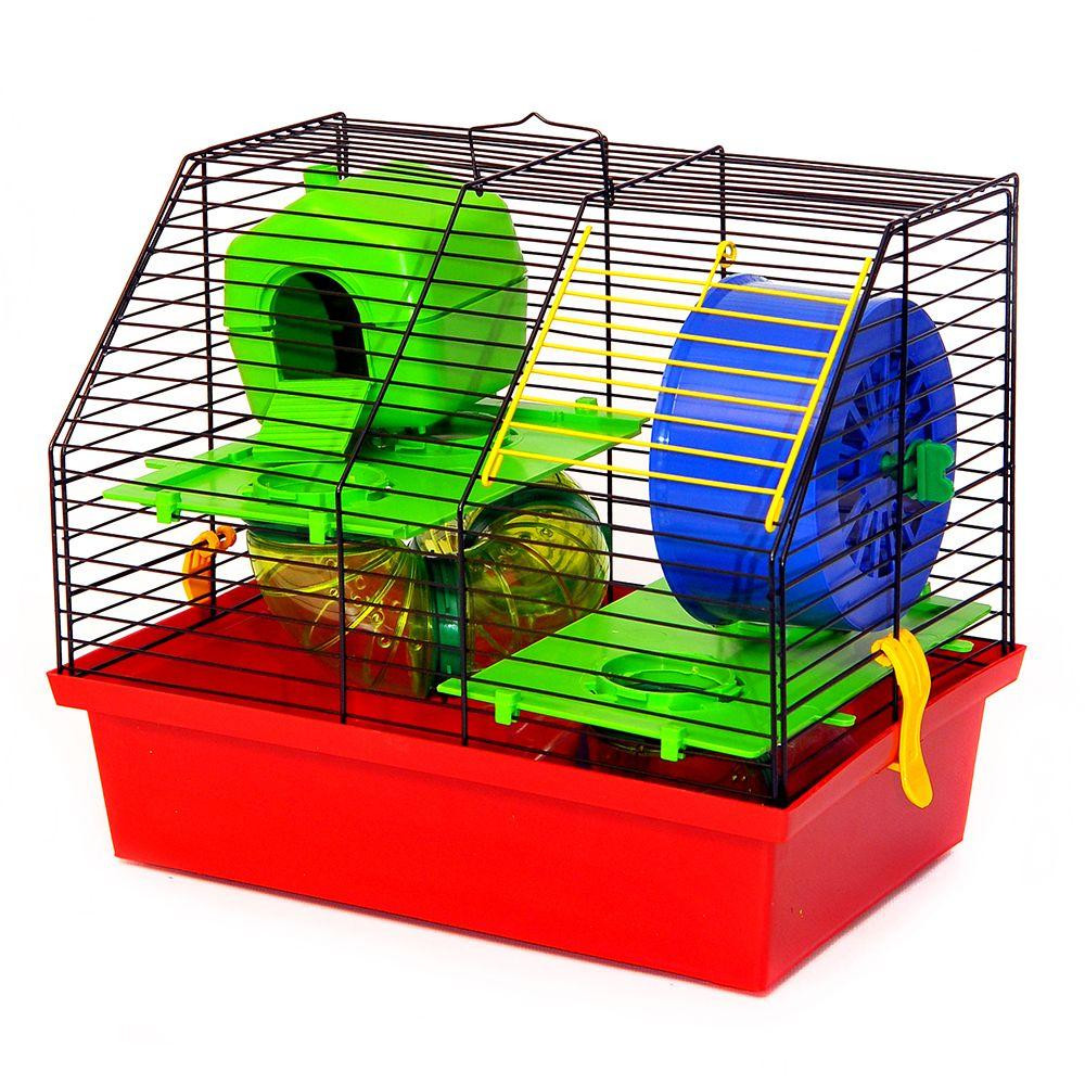 Металлическая клетка для малых грузонов Вилла Люкс 2 с аксессуарами (33.5 х 22.5 х 28.2 см), Лори Киев - изображение 3