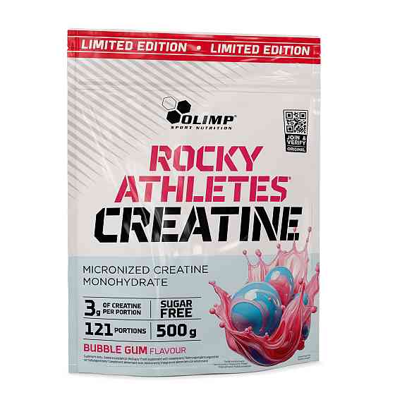 Креатин моногидрат Olimp Rocky Athletes Creatine 500 г, Bubble gum Луцк