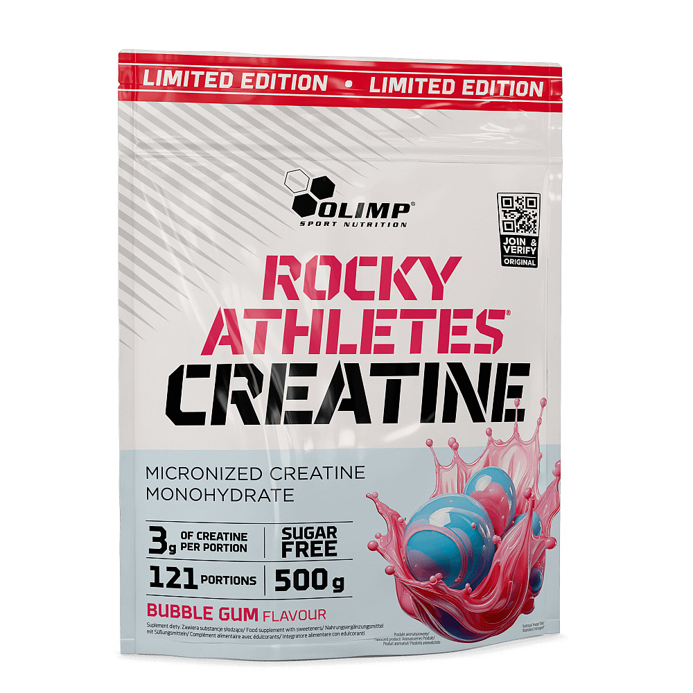 Креатин моногидрат Olimp Rocky Athletes Creatine 500 г, Bubble gum Луцк - изображение 1