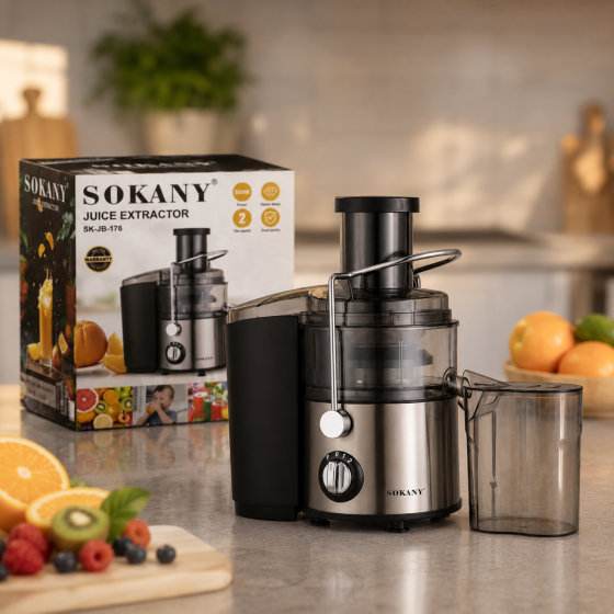 Соковижималка SK-JB-175 електрична 500 Вт з двома швидкостями та корпусом із нержавіючої сталі Одеса