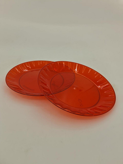 Десертна склоподібна тарілка розмір 16см Червона (10 шт) Харків - фото 4