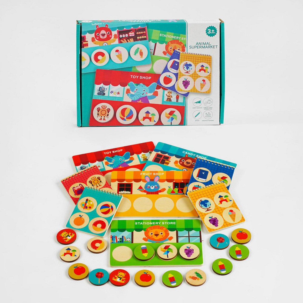 Гра логічна дерев'яна Асоціації фішки (C 61750) Чернігів - фото 1