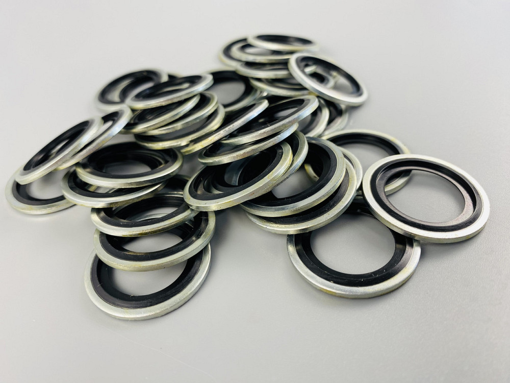 Шайба з гумовим кільцем NBR всередині 24 мм, для гідравліки, олії, води, повітря. Мукачево - фото 4