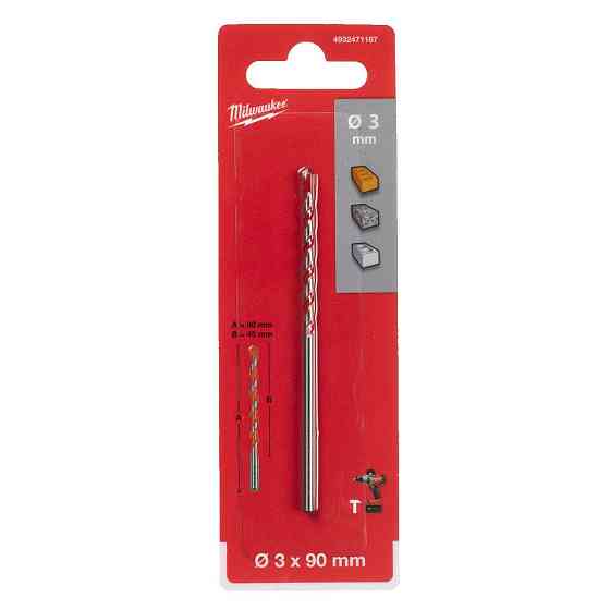 Свердло по бетону MILWAUKEE PREMIUM діаметр 3 x 90 Одеса