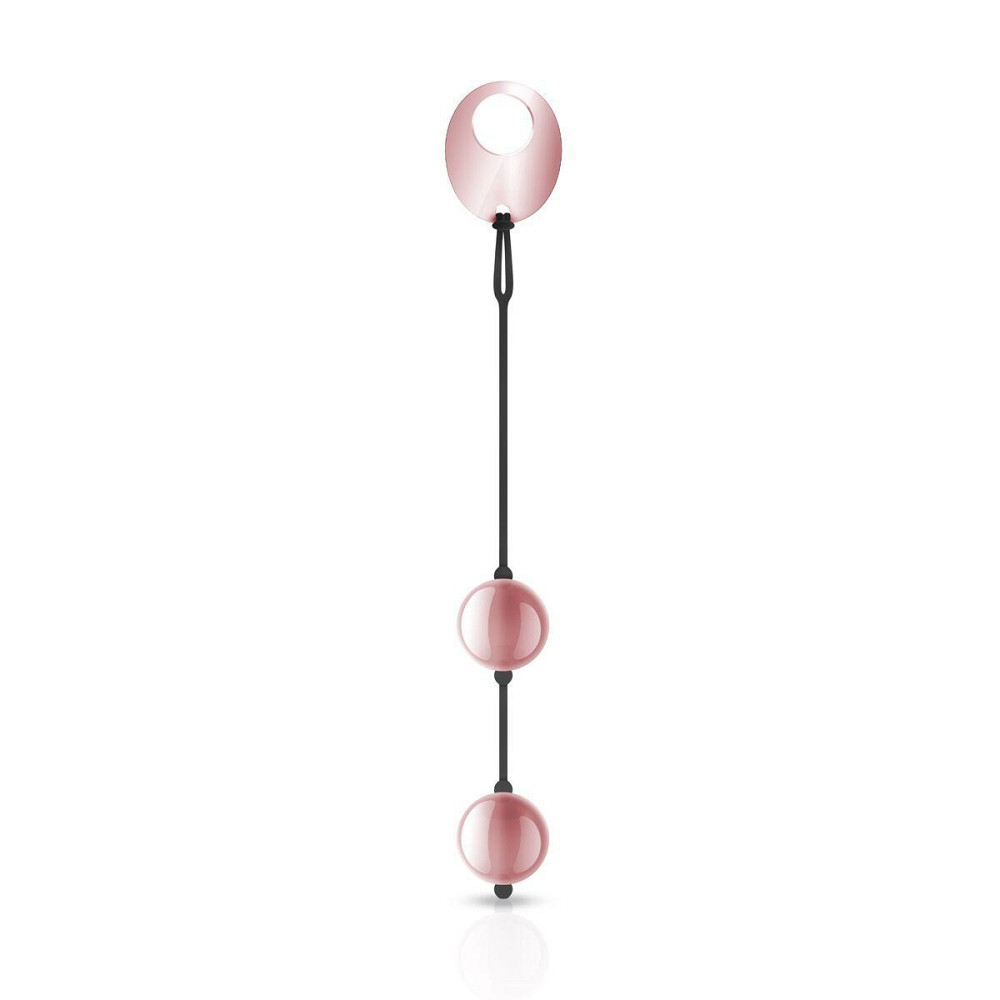 Металеві вагінальні кульки Rosy Gold - Nouveau Kegel Balls, маса 376 г, діаметр 2,8 см Sex Aura Київ - фото 1