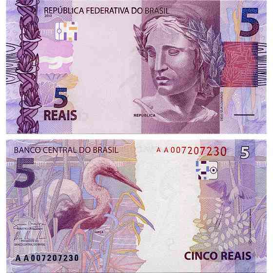 Бразилия / Brasil 5 reais 2010 Pick 253b UNC Полтава