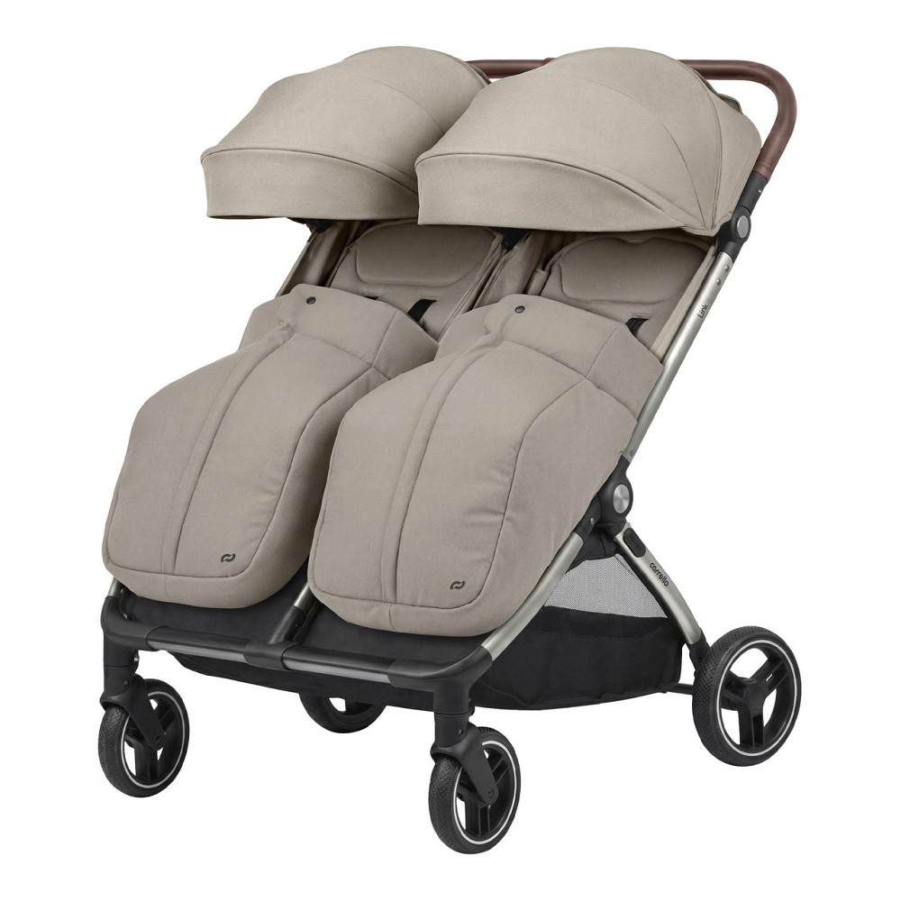 Прогулянкова коляска двомісна CARRELLO Link CRL-6533 Island Beige Київ - фото 1