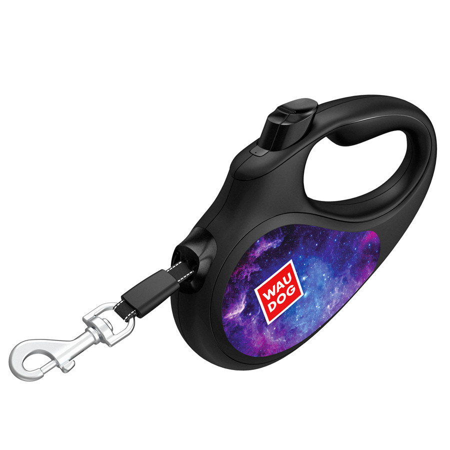 Повідець-рулетка для собак WAUDOG R-leash, малюнок "NASA21", XS, до 12 кг, 3 м, світловідбиваюч Коломыя - изображение 2