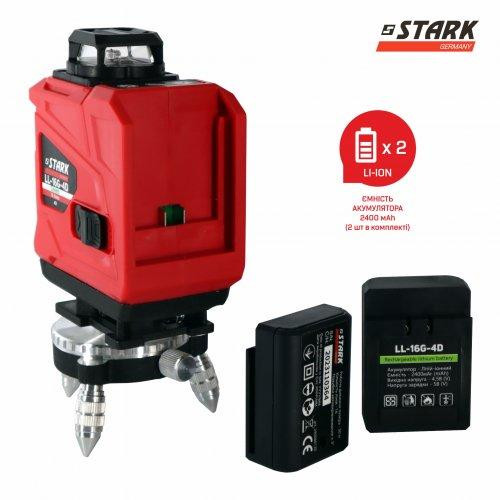 Нівелір лазерний STARK LL-16G-4D 16 ліній Одесса - изображение 8