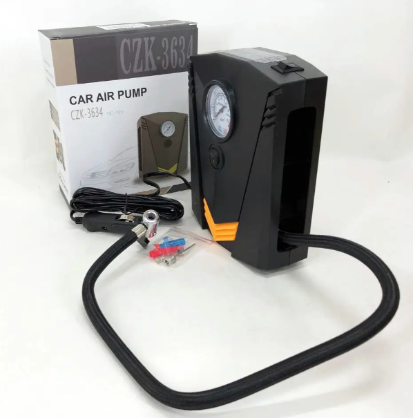 Портативный насос CZK‑3634 12В для шин и надувных изделий Киев - изображение 4