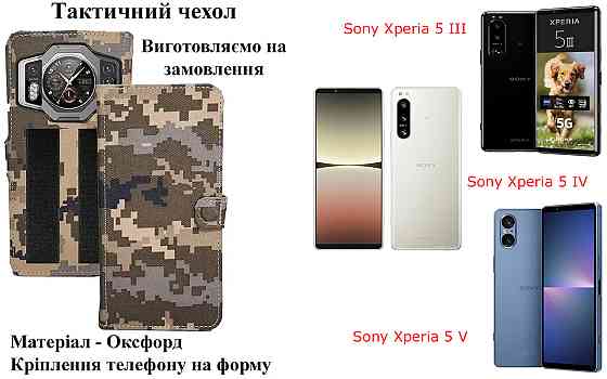 Тактический чехол для Oukitel WP56, Oukitel WP58 Pro, крепится к снаряжению на липучке Киев