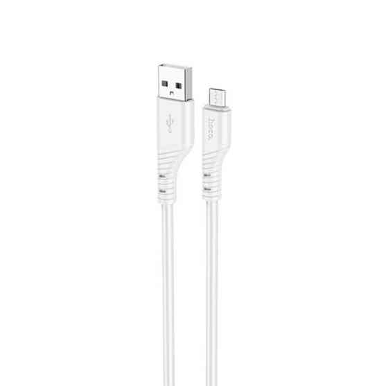 Кабель HOCO X97 Crystal color silicone charging data cable Micro white Київ