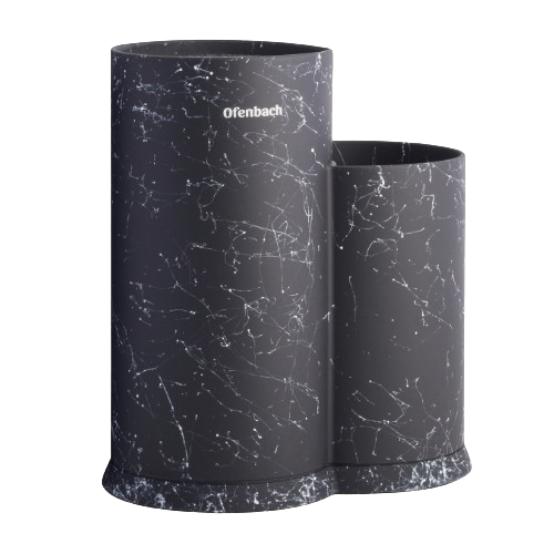 Підставка для ножів та кухонного приладдя 10,3*10,3*23см подвійна 100208 Ofenbach Житомир - фото 2