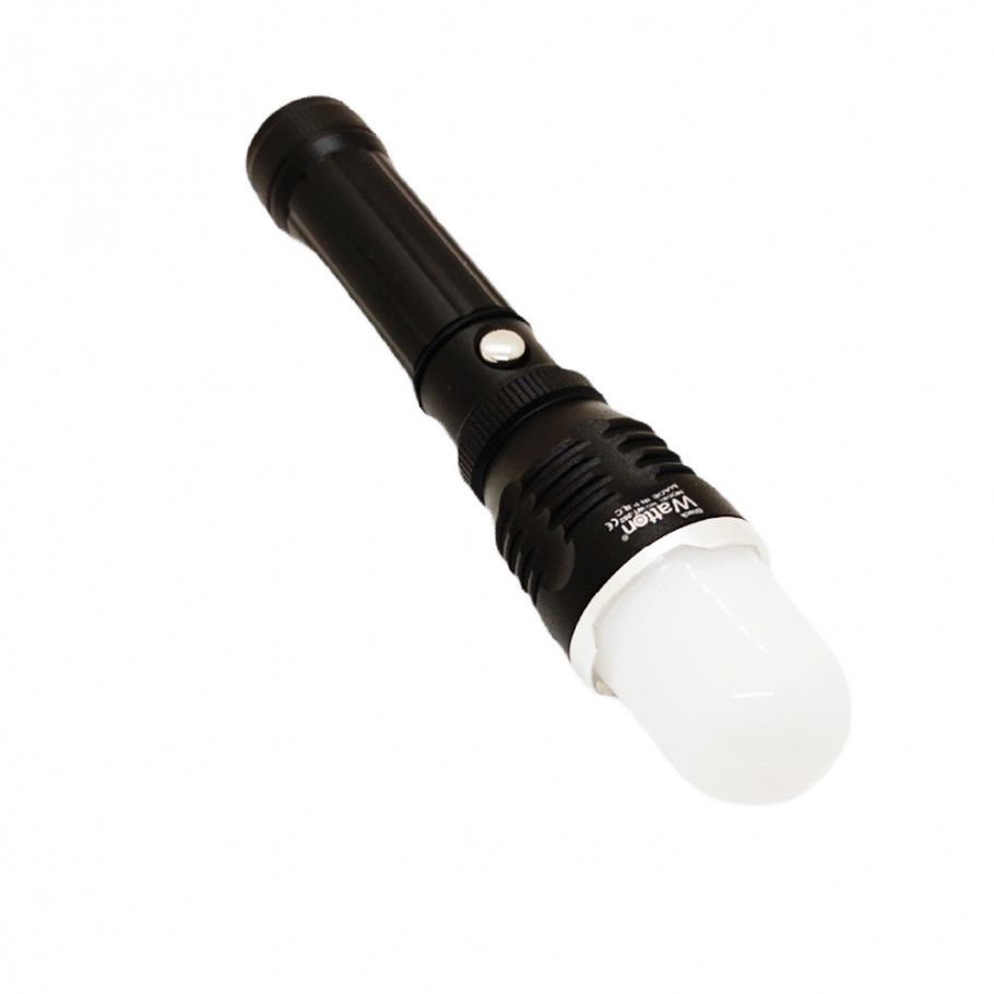 Фонарик аккумуляторный алюминиевый тактический WATTON WT-282 с дальностью 200-250 метров, с автозарядкой Каменец-Подольский - изображение 7