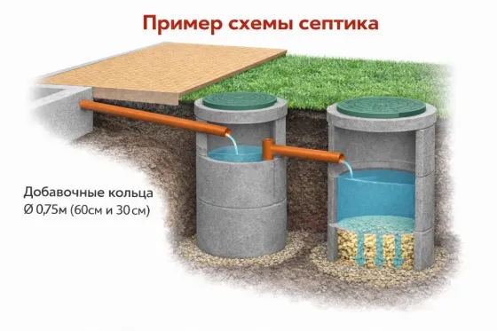 Бетонні кільця Ж/Б для зливних ям і септиків. Доставка та встановлення Кременчук