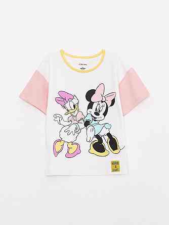 Дитяча Футболка для дівчинки з Міні Маус Disney LC Waikiki Біла 9-12міс (74-80см) пакунок малюка Киев