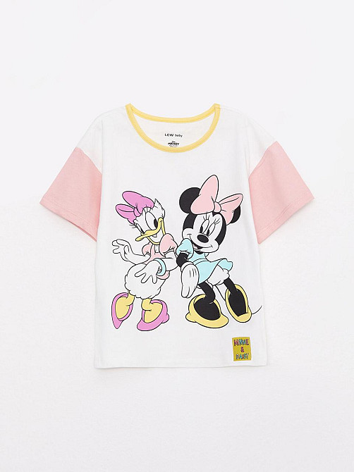 Дитяча Футболка для дівчинки з Міні Маус Disney LC Waikiki Біла 9-12міс (74-80см) Київ - фото 3