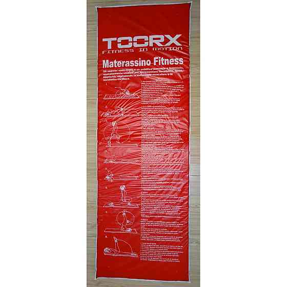 Килимок спортивний Toorx Padded Exercise 181 х 60 х 2,5 см з антиковзною поверхнею Blu/Rosso (MAT-GE) Київ