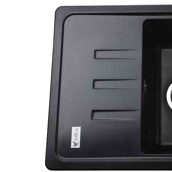 Гранітна мийка Mira MONTI чорний 620 х 435 мм Київ